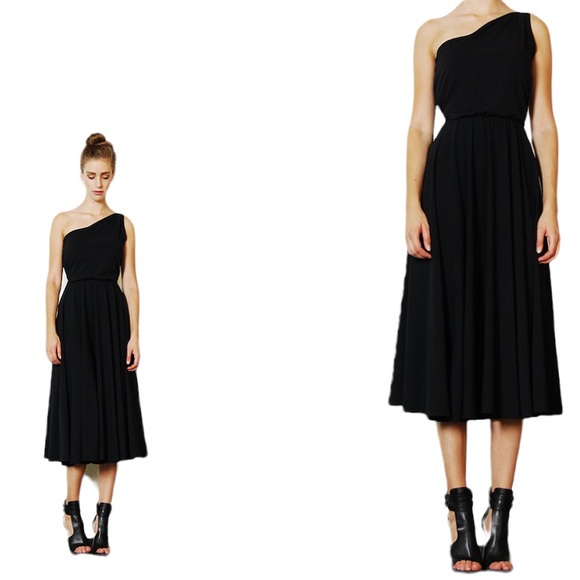 Vintage: one shoulder midi dress - Picture 4 of 4